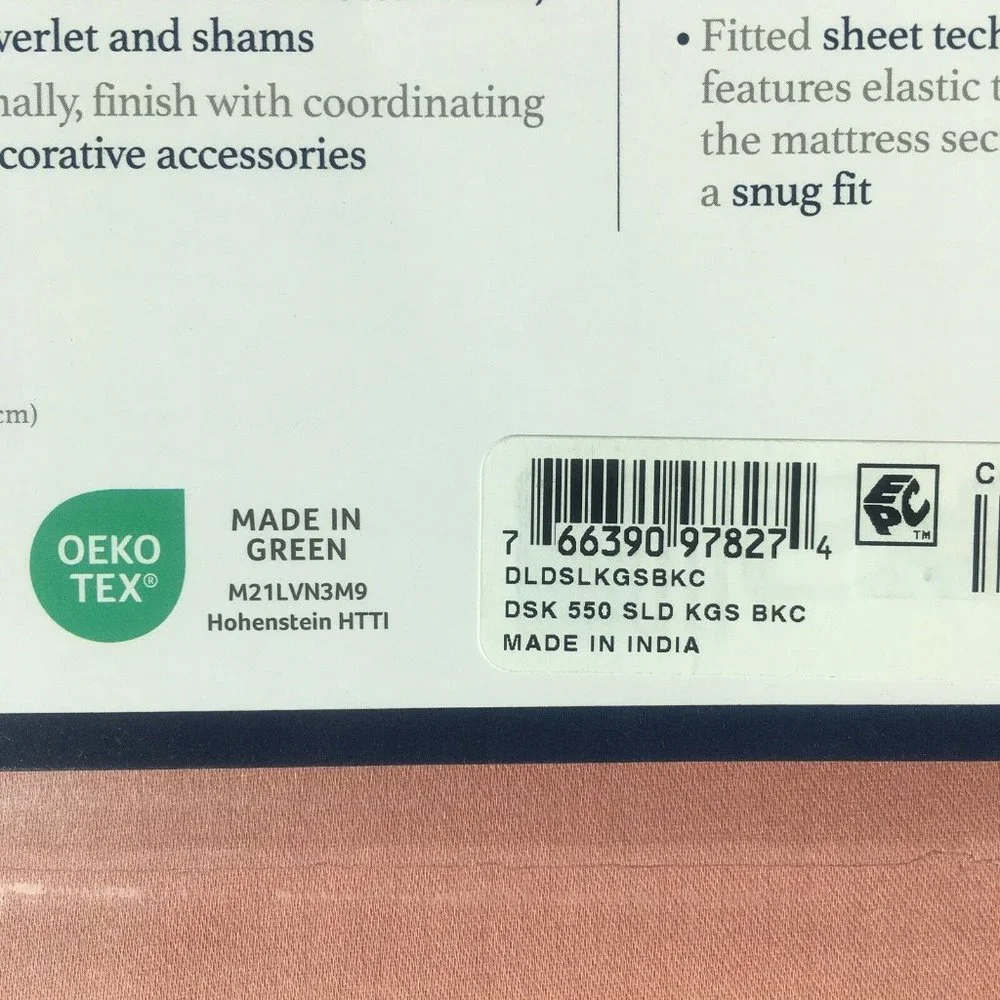 brand new BAKED CLAY Charter Club Damask Solid 550 TC 100% Cotton KING Sheet Set